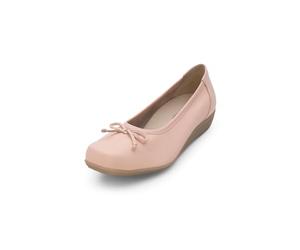 VITAFORM® Ballerinas Damen I Slip Ons Sommer-Schuhe I Brautschuhe flach I 100% Exklusives Hirsch-Leder I Sportlich-Elegant Klassisch I Weite H zartrosa, 39