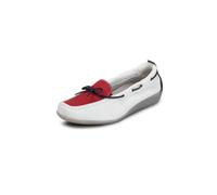 VITAFORM Mokassins Damen Leder Weite H - Bequeme und Elegante Damen Schuhe - Leichte Slipper aus italienischem Hirschleder weiß 40