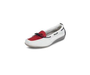 VITAFORM Mokassins Damen Weite H Hirschleder weiß, 40