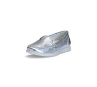 VITAFORM Slipper Hirschleder Damen Weite H Supersoft Silber, 39