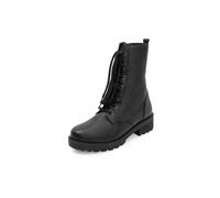 VITAFORM Stiefel Damen Flach - Feinstes Hirschleder aus Italien - Leicht und Anschmiegsam - Perfekter Schuh für Herbst und Winter schwarz, 35