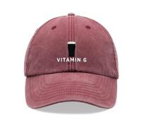 Vitamin G Baseballkappe Vintage Washed Unisex Dad Hat Verstellbar Bier Stout Trinker Pint
