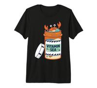 Vitamin Happy Crab Ocean Beach Sea Design Premium T-Shirt