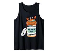 Vitamin Happy Crab Ocean Beach Sea Design Tank Top