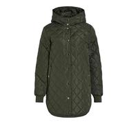 Steppjacke VILA "VITATE L/S HOODED JACKET - NOOS", Damen, Gr. 34, deep depths, Web, Steppware, Obermaterial: 100% Polyester, unifarben, modisch, regular fit, Langarm, Jacken (82562222-34) deep depths