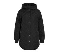 Steppjacke VILA "VITATE L/S HOODED JACKET - NOOS", Damen, Gr. 34, schwarz beauty, Web, Obermaterial: 100% Polyester, unifarben, regular fit, Jacken Steppjacke (79941769-34)