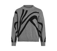 Vila Stricktop Vitif Jacquard Langarm Noos Grau XS