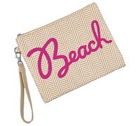 Vito & Joe Lieblingsdinge Beach Kulturtasche Beautybag Pouch Stroh Bast Design