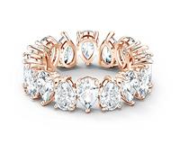 Vittore Ring, Weiß, Roségold, Tropfen Swarovski