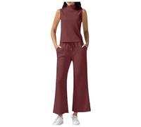 Viunychn Hausanzug Damen Baggy Große Größen Jogginganzug Sommer Elegant Lang Zweiteiler Trainingsanzug Kurzgröße Yoga Freizeit Homewear Hausanzug 2 Teiler Sportkleidung Frauen Sportanzug Loungewear