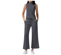 Viunychn Hausanzug Damen Große Größen Baggy Jogginganzug Sommer Elegant Lang Trainingsanzug Zweiteiler Oversize Freizeit Sportlich Homewear Freizeitanzug 2 Teiler Hausanzug Loungewear Sportanzug