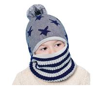 Viunychn Schlupfmütze Kinder - Fleece Schlupfmütze Baklava Schlupfmütze Kinder Wolle Seide, Winter Mütze Mit Ohrenklappen Sturmhaube Merinowolle