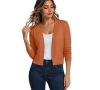 Viunychn Strickjacke Damen - Cardigan Kurz Strickmantel Dirndl Jacke Trachtenjacke Leichte Strickjacken Herbst Outfit Dünne Strickweste Oktoberfest-Kleidung Elegant Herbstmode Für Frauen