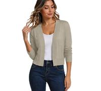 Viunychn Strickjacke Damen - Cardigan Kurz Strickmantel Dirndl Jacke Trachtenjacke Leichte Strickjacken Herbst Outfit Dünne Strickweste Oktoberfest-Kleidung Elegant Herbstmode Für Frauen