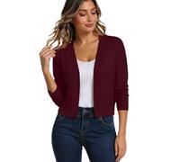Viunychn Strickjacke Damen - Cardigan Kurz Strickmantel Dirndl Jacke Trachtenjacke Leichte Strickjacken Herbst Outfit Dünne Strickweste Oktoberfest-Kleidung Elegant Herbstmode Für Frauen