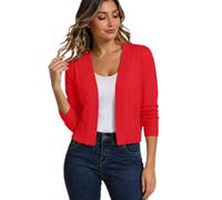 Viunychn Strickjacke Damen - Cardigan Kurz Strickmantel Dirndl Jacke Trachtenjacke Leichte Strickjacken Herbst Outfit Dünne Strickweste Oktoberfest-Kleidung Elegant Herbstmode Für Frauen