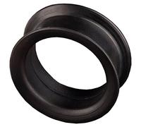 viva-adorno 1 Stück Tube Flesh Tunnel Plug Silikon Ohr Piercing XXL big groß flexibel Größe 4-44mm Z19, schwarz 22mm