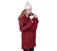 Viva la Mama - Wollmantel für Schwangerschaft & Babytragen vorn & hinten - 4in1 Umstands- und Tragemantel - warme Tragejacke - SMILLA - terra - XL