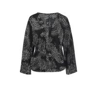 3/4-Arm-Shirt VIVANCE, Damen, Gr. 36/38, schwarz-weiß (schwarz, weiß bedruckt), Jersey, Obermaterial: 100% Viskose, bedruckt, modisch, figurumspielend hüftlang, tiefer V-Ausschnitt, 3/4-Ärmel, Shirts,