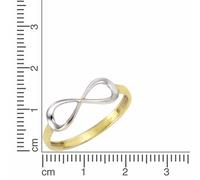 Vivance 375/- Gelbgold bicolor Infinity Ring 41675994824798