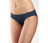 Bikinislip, Damen, Gr. 48/50, blau (marine, schwarz, weiß), Microfaser, Obermaterial: 95% Polyamid, 5% Elasthan (LYCRA), VIVANCE ACTIVE BY LASCANA, unifarben, körpernah, Unterhosen, aus weicher Microf