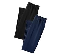 VIVANCE ACTIVE BY LASCANA Caprihose Damen 1x schwarz, 1x blau Gr.52/54