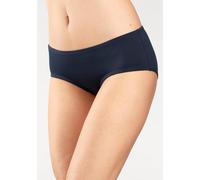 Hipster, Damen, Gr. 44/46, blau (marine, schwarz, weiß), Microfaser, Obermaterial: 95% Polyamid, 5% Elasthan (LYCRA), VIVANCE ACTIVE BY LASCANA, unifarben, Unterhosen, aus weicher Microfaser (582683-4