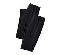 Leggings, Damen, Gr. 32/34, N-Gr, schwarz, Single Jersey, Obermaterial: 95% Baumwolle, 5% Elasthan, VIVANCE ACTIVE BY LASCANA, unifarben, Basic, Basic lang, Hosen Leggings, mit Gummibund, Loungewear (