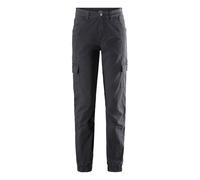 Trekkinghose VIVANCE ACTIVE "Cargo Jeans Optik", Damen, Gr. 42, N-Gr, schwarz, Obermaterial: 98% Baumwolle, 2% Elasthan, unifarben, Hosen Trekkinghose, Baumwollmix mit Cargo Taschen (73799560-42) schw