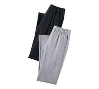 Caprihose VIVANCE ACTIVE Gr. 44/46, N-Gr, grau (1 x schwarz, 1 meliert) Damen Hosen Bestseller (312599-44) 1 x schwarz, 1 x grau meliert