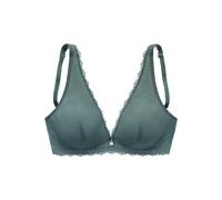 Bralette-BH VIVANCE, Damen, Gr. 80, Cup D, grün (khaki), Spitze, Obermaterial: 92% Polyamid, 8% Elasthan, BHs, ohne Bügel im High-Apex-Design, sexy Dessous (74198453-80) khaki
