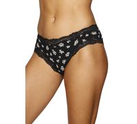 Brasilslip VIVANCE Gr. 40/42, schwarz-weiß (schwarz bedruckt, weißt uni, schwarz uni) Damen Unterhosen (10540648-40) schwarz bedruckt, weißt uni, schwarz uni