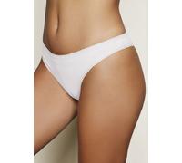 Brasilslip VIVANCE, Damen, Gr. 44/46, schwarz-weiß (schwarz, weiß, grau), Single Jersey, Obermaterial: 95% Baumwolle, 5% Elasthan. Spitze: 80% Polyamid, 20% Elasthan, unifarben, körpernah, Unterhosen,