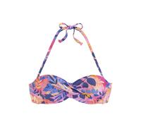 VIVANCE Bügel-Bandeau-Bikini-Top Damen pink-bedruckt Gr.40 Cup D