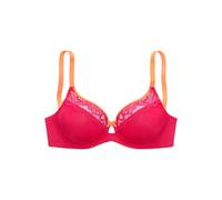 Bügel-BH VIVANCE, Damen, Gr. 100, Cup D, pink, Spitze, Obermaterial: 86% Polyamid, 14% Elasthan, BHs Bügel-BH, mit Bügel und hübschen Spitzeneinsätzen, Dessous (79340957-100) pink