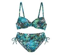 VIVANCE BY LASCANA Bügel-Bikini Damen türkis bedruckt Gr.44 Cup C