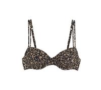 VIVANCE Bügel-Bikini-Top Damen schwarz nougat bedruckt Gr.44 Cup C