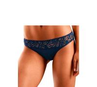 Bikinislip VIVANCE, Damen, Gr. 32/34, bunt (pink, navy, petrol), Jersey, Obermaterial: 95% Baumwolle, 5% Elasthan, unifarben, körpernah, Unterhosen, aus elastischer Baumwoll-Qualität (27961740-32) pin