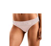 Bikinislip VIVANCE, Damen, Gr. 48/50, rosa (rosé, taupe, creme), Jersey, Obermaterial: 95% Baumwolle, 5% Elasthan. Spitze: 90% Polyamid, 10% Elasthan, unifarben, körpernah, Unterhosen, aus elastischer