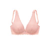 Bralette-BH VIVANCE, Damen, Gr. 70, Cup C, rosa (rosé), Spitze, Obermaterial: 92% Polyamid, 8% Elasthan, BHs, ohne Bügel im High-Apex-Design, sexy Dessous (26273800-70) rosé