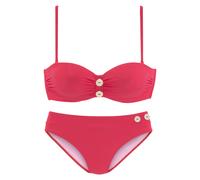 VIVANCE Bügel-Bandeau-Bikini Damen knallrot Gr.36 Cup D