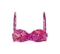VIVANCE Bügel-Bandeau-Bikini-Top Damen pink bedruckt Gr.44 Cup C
