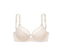 Bügel-BH VIVANCE, Damen, Gr. 90, Cup G, beige (creme), Spitze, Obermaterial: 92% Polyamid, 8% Elasthan, BHs Bügel-BH, aus elastischer Netzspitze, große Größen, Dessous (23557863-90) creme