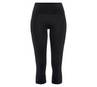Caprileggings VIVANCE, Damen, Gr. 40/42, N-Gr, schwarz, Single Jersey, Obermaterial: 95% Baumwolle, 5% Elasthan, unifarben, Basic, Hosen, mit 2 Handytaschen (13651919-40) schwarz