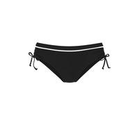 Bikini-Hose VIVANCE "Lorena", Damen, Gr. 38, N-Gr, schwarz, Recycling-Polyamid, unifarben, Badehosen, mit kontrastfarbenem Piping und höherer Form (95068767-38) schwarz