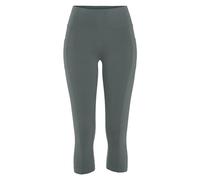 Caprileggings VIVANCE, Damen, Gr. 44/46, N-Gr, grün, Single Jersey, Obermaterial: 95% Baumwolle, 5% Elasthan, unifarben, Basic, Hosen, mit 2 Handytaschen (87423853-44) grün
