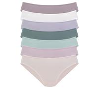Jazz-Pants Slips VIVANCE, Damen, Gr. 36/38, bunt (rosa, puder, grün, flieder, weiß), Single Jersey, Obermaterial: 95% Baumwolle, 5% Elasthan, unifarben, bequem, Unterhosen, in frischen und gedeckten F