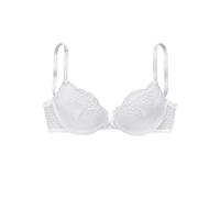 Push-up-BH VIVANCE, Damen, Gr. 70, Cup B, weiß, Microtouch, Obermaterial: 60% Polyamid, 35% Polyester, 5% Elasthan, BHs Push-up-BH, rundherum mit floraler Spitze, Dessous (72467907-70) weiß
