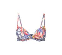 Push-Up-Bikini-Top VIVANCE "Leilani" Gr. 40, Cup A, grau (grau, bedruckt) Damen Bikini-Oberteile Ocean Blue in getwisteter Optik (84180139-40) grau, bedruckt