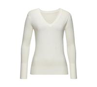 VIVANCE V-Ausschnitt-Pullover Damen creme Gr.36/38